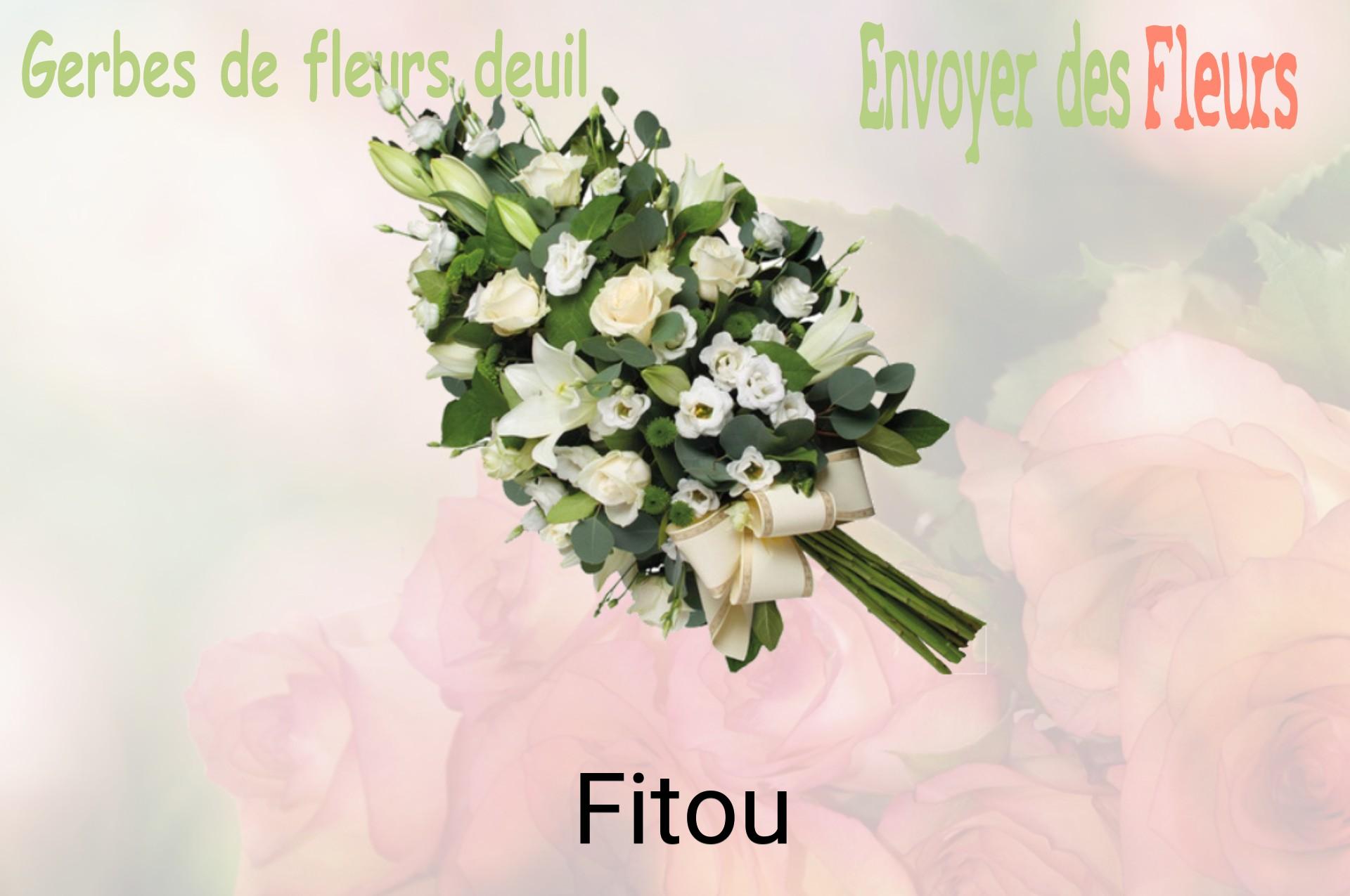 Gerbe de fleurs de deuil livrée à Fitou
